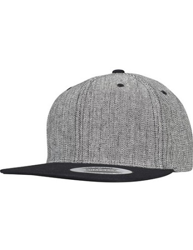 F-6089MS-Melange Solid Snapback